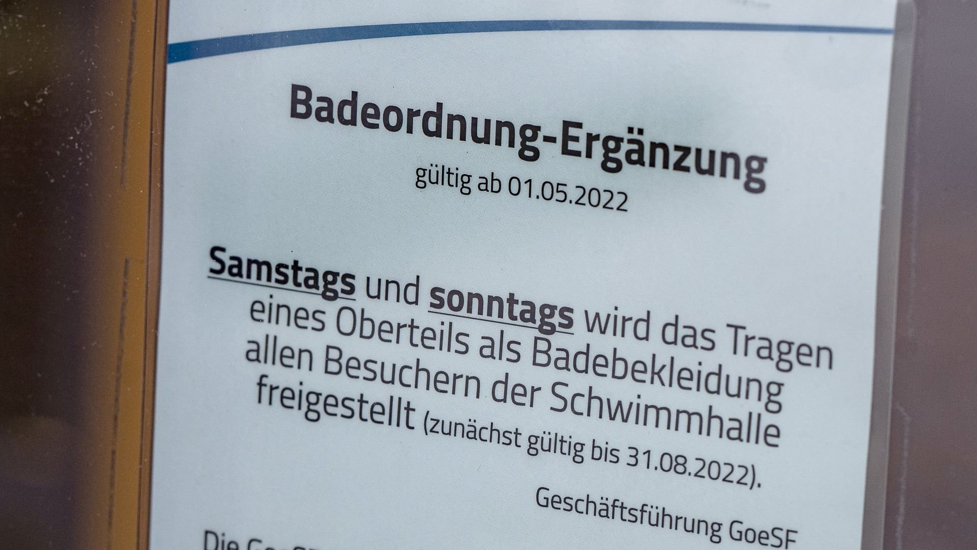 Oben ohne in Göttinger Schwimmbädern künftig täglich erlaubt