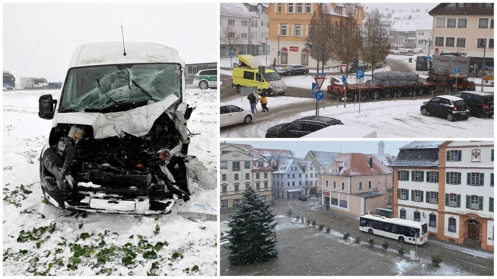 Chaos Auf Den Stra En Wintereinbruch Sorgt Rund Um Ulm F R Viele Unf Lle