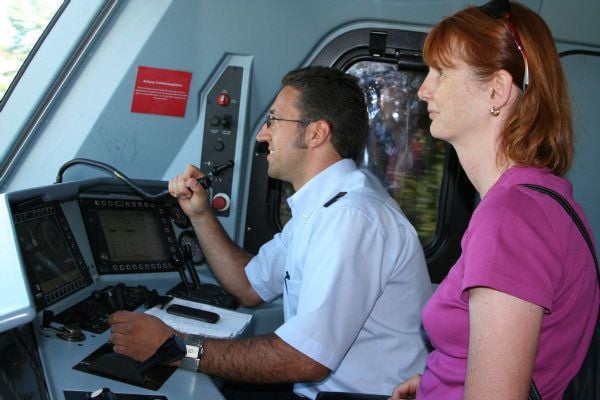 Traumhaft Eine Fahrt im Führerstand