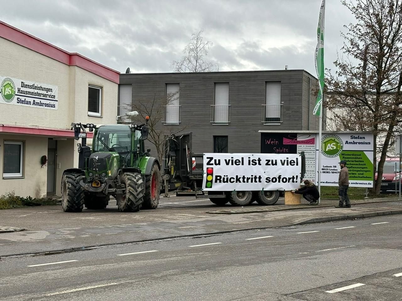 Lindau Bauern Protestieren Gegen Bundesregierung