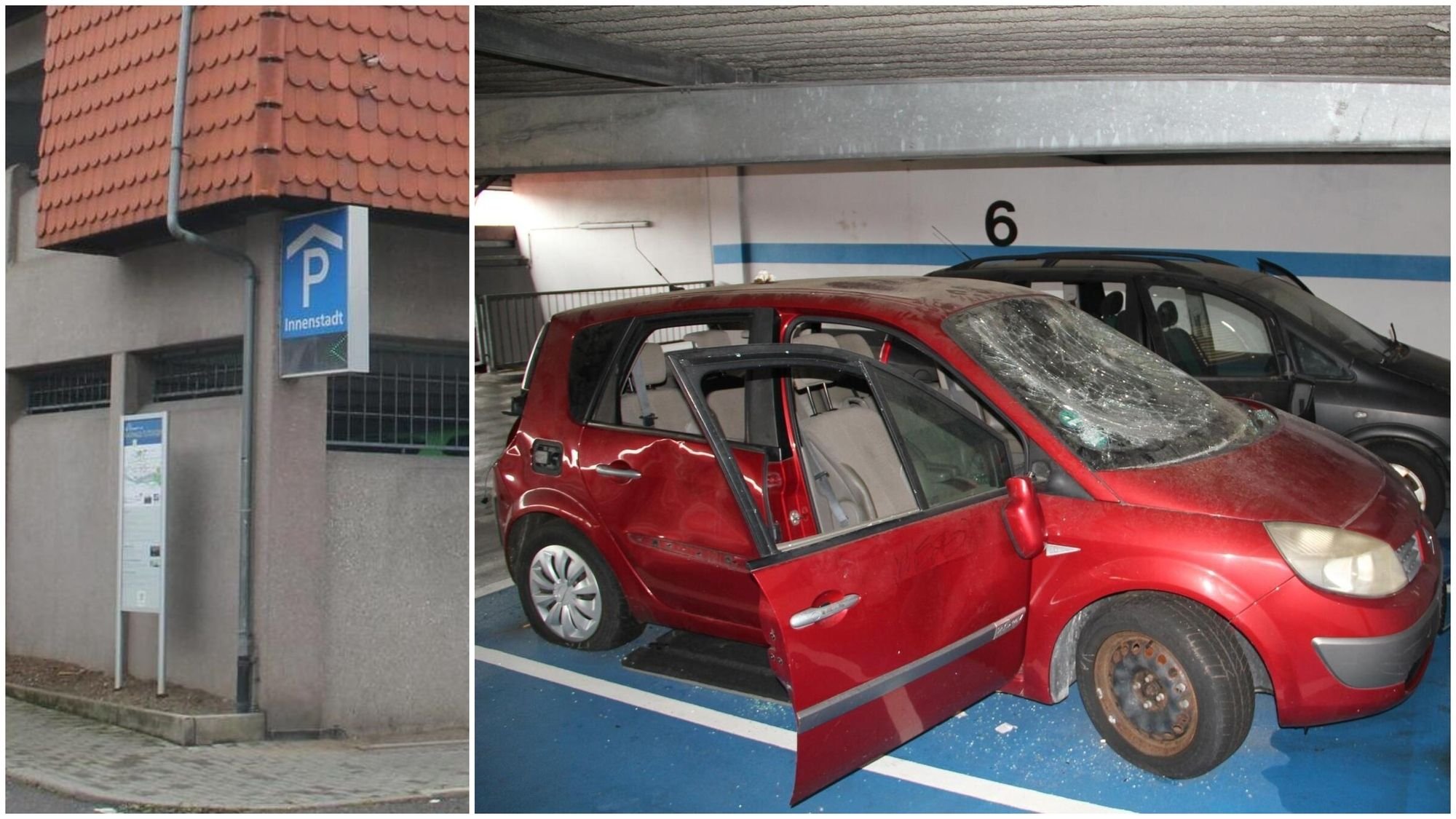 File:Wittinger Straße, Celle, Ausfahrt-Spiegel ohne parkende Autos