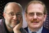 Professor Harald Lesch und Nobelpreisträger Professor Reinhard Genzel. (Fotomontage: Planetarium Laupheim)