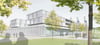  So sieht der Entwurf für den neuen Firmensitz der AVL SET GmbH auf dem Wangener Erba-Areal von der Kanalseite her aus.