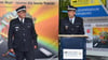 Ravensburgs Polizeipräsident Uwe Stürmer (links) und Landespolizeidirektor Martin Feigl starteten am Parkplatz „Häckler-Weiher“ neben der Kontrollaktion die Kampagne „Klare Sache, klarer Kopf – immer die beste Taktik.“