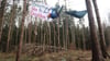  Am Dienstag haben Aktivisten Bäume bei der Kiesgrube Tullius besetzt. 