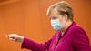 Bundeskanzlerin Angela Merkel (CDU) bei der Sitzung des Bundeskabinetts. Foto: Michael Kappeler/dpa-pool/dpa/Archivbild