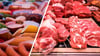 ARCHIV - 15.11.2019, Sachsen, Leipzig: Verschiedene Sorten Schweinefleisch und Rindfleisch liegen in einer Fleischtheke in einem Supermarkt. (Zu dpa «Hochwertige Nahrungsmittel während Corona-Pandemie weniger gefragt») Foto: Jan Woitas/dpa-Zentralbild