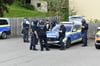  Mit starken Kräften war die Polizei in Schwäbisch Gmünd am Samstag im Einsatz.