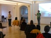 Die Kinder durften im Sitzungssaal von Maria Rosengarten die spannende Geschichte über norwegische Wildgänse erleben.