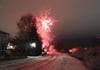 Deutlich ruhiger als sonst ging es in diesem Jahr in der Silvesternacht zu. Ein bisschen Feuerwerk gab es zum Jahreswechsel dennoch – hier im Bild in der Nordstadt in Tuttlingen.