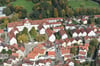 Die Bad Wurzacher Innenstadt aus der Luft betrachtet.