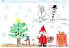 Alles, was zu einem perfekten Weihnachtsfest gehört, hat Emil Schlaich aus Schönebürg im vergangenen Jahr gezeichnet: Schneemänner, Nikolaus, Geschenke – und natürlich ein geschmückter Christbaum.