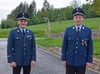 Das neu gewählte Führungsduo der Weißensberger Feuerwehr: Kommandant Tobias Zenker (links) und sein Stellvertreter Ludwig Holzmann.