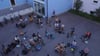  Musizieren an der frischen Luft: Im Sommer konnte der Musikverein auf dem Schulhof der Mittelschule Reutin mit genügend Abstand proben.