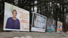  Am Bahnübergang in Wangen stehen sie mittlerweile, die großflächigen Wahlplakate von CDU, SPD, Grünen und FDP (von links). Diese sind aber nur eine Form von Wahlwerbung in besonderen Zeiten.