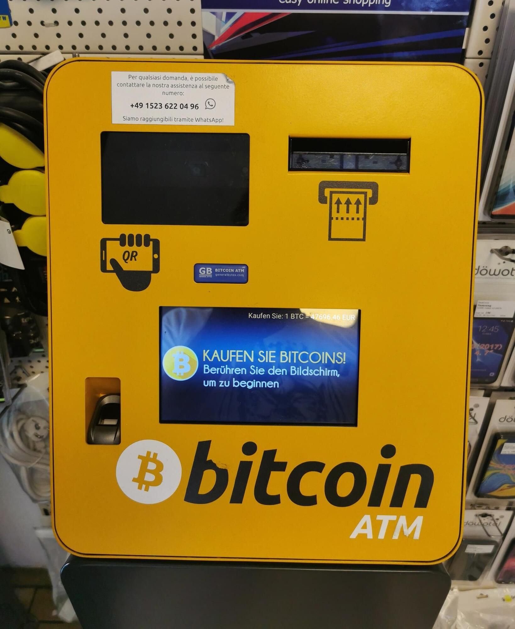 Neuer Automat in Ulm spuckt Bitcoins statt Geldscheine aus