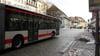  Ein Bus fährt über den südlichen Marienplatz in Ravensburg. Das wird ab November Geschichte sein, wenn eine dauerhafte Umleitung für die Linie 3 gilt.