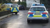 Mehrere Polizeiautos sind am Donnerstagabend in Gerbertshaus im Einsatz.