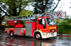  Feuerwehr rückt zu Brand in Metzgerei aus.