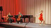  Daniela Müller, Baritonsaxophon und Vjaceslav Kiselev, Cello begleiten Nina Amon bei ihrer Tanz Performance