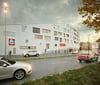 Am Aesculap-Kreisel sollen Aldi und Rewe ab Sommer 2021 neue Supermärkte betreiben und insgesamt 72 Wohnungen und Business-Appartements entstehen.