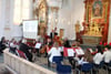 Besinnliche Musik gab es vom Streichorchester Dellmensingen, das in der Kapelle „Guter Hirte“ auftrat.