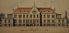 Der Entwurf von Ortsbaumeister Franz Xaver Mußotter für das 1903 eingeweihte Bezirkskrankenhaus. Gezeigt wurde er bei einer Ausstellung in der Städtischen Galerie 2017.
