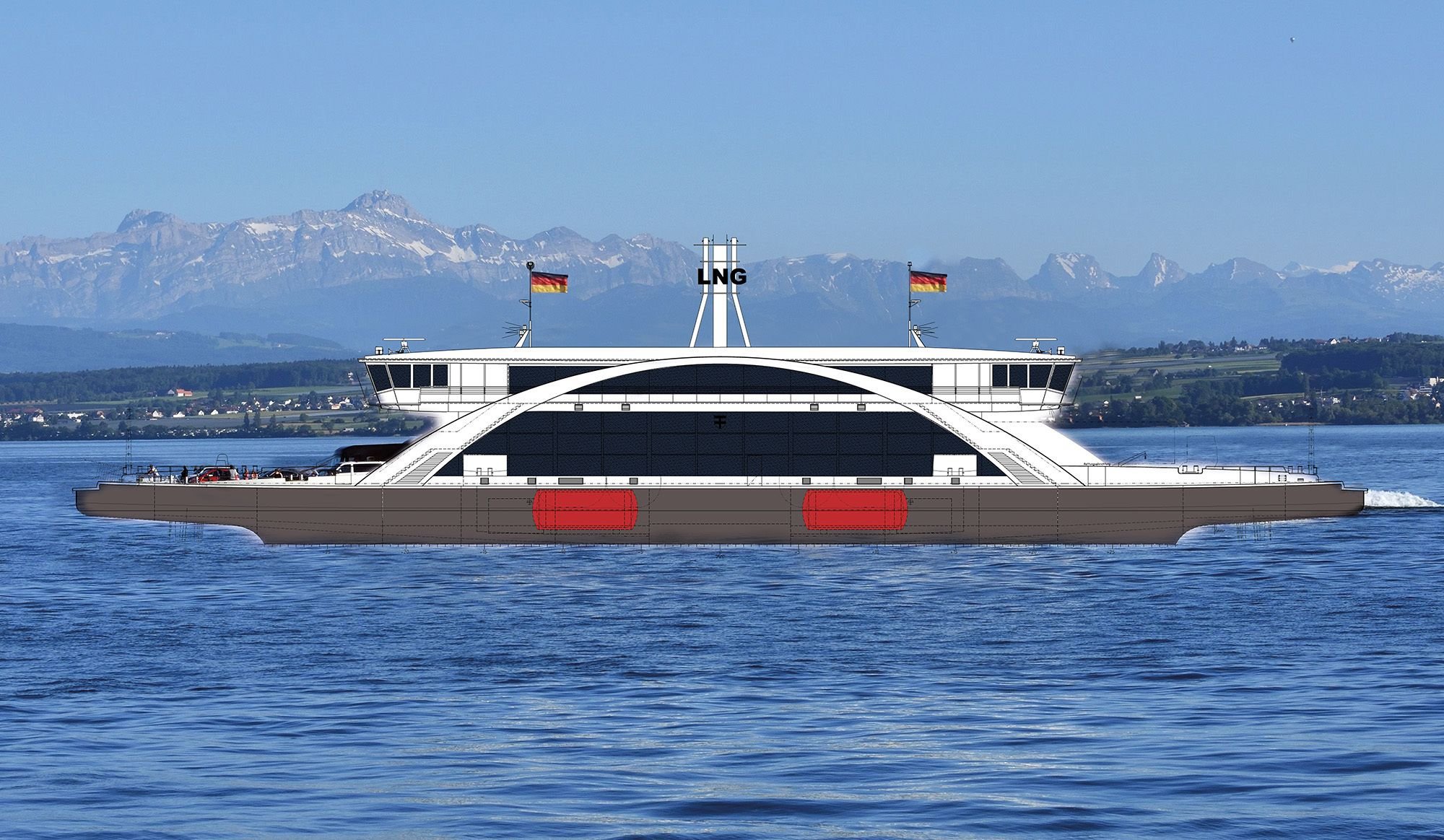 Warum die neue Fähre KonstanzMeersburg einen AchtMeterSchornstein trägt