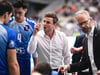 Persönlich treffen können sich die Volleyballer des VfB Friedrichshafen nicht. Mit Spielern wie Nehemiah Moté (li.) oder Co-Trainer Patrick Steuerwald steht VfB-Trainer Michael Warm (re.) aber in regelmäßigem Kontakt.