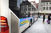  Der öffentliche Personenverkehr wird in der Region zum 1. Januar teurer. Unser Bild zeigt Busse in der Ravensburger Altstadt.
