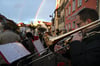 Ein Regenbogen schmückte das weihnachtliche Konzert der Stadtkapelle Bad Buchau.