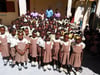  Kinder der vom Leutkircher Verein unterstützen Schule auf Haiti.