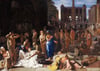  Das Motiv des flämischen Malers Michiel Sweerts wurde anhand der Beschreibung von Thukydides als „Pest von Athen“ identifiziert. Es deckt sich mit dessen Beschreibung, dass die Menschen sterbend und halb tot auf den Straßen lagen. Sweerts’ Gemä