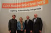 Beim CDU-Bezirksparteitag in Salem, wird Thomas Bareiß als Bezirksvorsitzender bestätigt, ebenso seine Stellvertreter Susanne Schwaderer, Norbert Lins und Karl-Wilhelm Röhm.