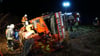 Nach Einsatz bei Aulendorf: 48 Tonnen schwerer Feuerwehrkran stürzt um
