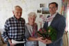  Paul und Viktoria Krause feierten „Eiserne Hochzeit“. Der Erste Bürgermeister Wolfgang Steidle gratulierte.
