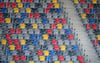  Eine leere Zuschauertribüne, wie hier im Stadion in Düsseldorf – das wird ein bestimmendes Bild im deutsche Profifußball.