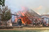 Bis zu 40 Schweine verenden: Feuer-Inferno zerstört mehrere Gebäude