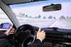   Fahrsimulator im Versuchszentrum für autonomes Fahren der TU Berlin: „Die Technik darf dem Fahrer nicht zu früh Aufgaben abnehmen.“