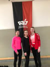  Zeigten sich gut in Form bei den württembergischen Mehrkampfmeisterschaften in Ulm: (v. l.) Anna-Maria Fiesel, Karolina Bloching und Katharina Renz von der SG Dettingen.
