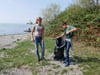 
Auch Theresa und Rouven Heinig haben fleißig Müll gesammelt - und sind auf erstaunliche Funde gestoßen. Bild: Geiselhart 
