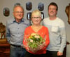  Das Team von Vorsitzender Karla Sasse beim Gesangverein Emmingen ist wieder komplett. Martin Heim (links) kam als neuer Beisitzer dazu und Hans Gnirß wurde als Kassier bestätigt.