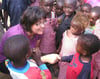 Silvia Stumpp bei ihrem Besuch in 2014 in Togo.