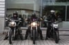  Zur ersten Harley-Party am Wochenende in Neresheim sind auch einige Motorradfahrer gekommen. Bei der gemeinsamen Ausfahrt sind etwa 35 Biker mit ihren Zweirädern mitgefahren.