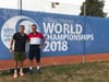 
Der Tuttlinger Hans-Jürgen Schneck (rechts) und Rene Sturm, die sich in der ersten Runde der Tennis-Weltmeisterschaften der Senioren in Ulm gegenüber standen.
