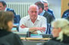  Der suspendierte Regensburger Oberbürgermeister Joachim Wolbergs im Verhandlungssaal: In den kommenden Tagen fällt das Urteil in dem Korruptionsprozess.