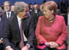 Respekt, aber auch Kritik: BDA-Chef Ingo Kramer neben Bundeskanzlerin Angela Merkel,