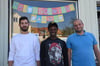  Bilal Taha (von links), Modou Jallow und Ahmad Salem haben schon ihre Erfahrungen mit dem Schwäbischen gemacht. 