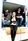 Alles auf Anfang: Aziz Moradi, Inessa Friedel und Tobias Regitz (von links) starten bei futronic als Auszubildende in einen neuen Lebensabschnitt.