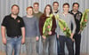 Der amtierende Vorstand für 120 Schwandorf „Burghexen“ (von links): Hexenmeister Rafael Sujevs, Tobias Amann, Jannik Seeh, Alina Schober, Sebastian Mülherr, Marcel Kästle und Matthias Bruch.